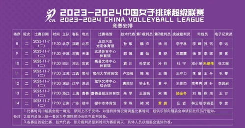 女排赛程一览表，20XX年国际女子排球赛事全解析,女排赛程一览表